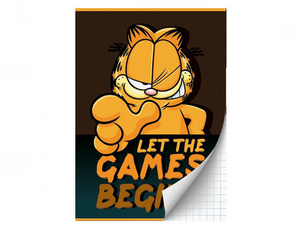 Garfield Games A4 Ruit Schrift