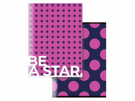 My Edition Be A Star A5 Lijn Schrift - 3 stuks