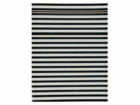 Striped A5 Lijn Schrift - Zwart