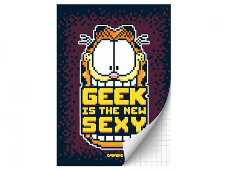 Garfield Geek Is The New Sexy A4 Ruit Schrift