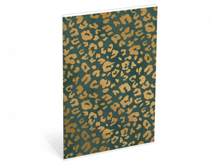 Olive Leopard A4 Ruit Schrift