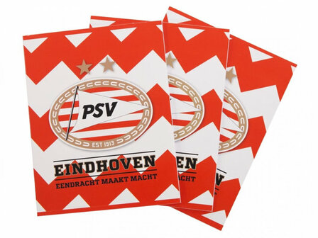 PSV Zigzag A5 Lijn Schrift - 3 stuks