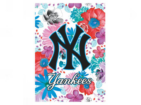 New York Yankees Flowers A4 Ruit Schrift