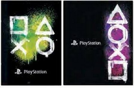 PlayStation Groen A4 Ruit Schrift